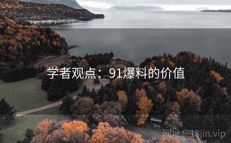 学者观点:91爆料的价值  第2张 学者观点:91爆料的价值  第2张