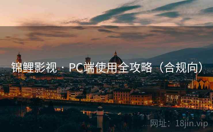 锦鲤影视 · PC端使用全攻略(合规向)