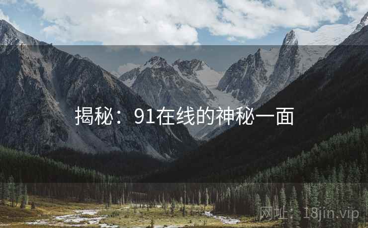 揭秘：91在线的神秘一面