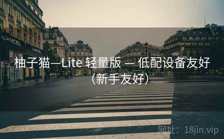 柚子猫—Lite 轻量版 — 低配设备友好(新手友好)