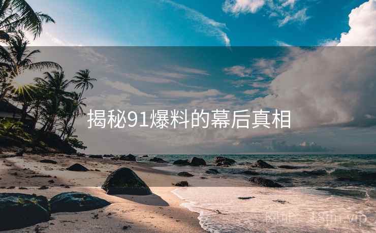 揭秘91爆料的幕后真相