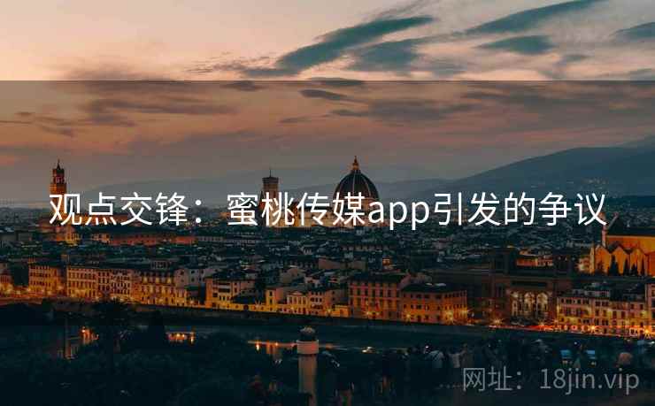 观点交锋：蜜桃传媒app引发的争议