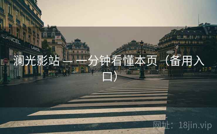 澜光影站 — 一分钟看懂本页(备用入口)