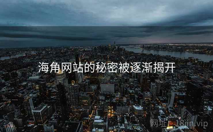 海角网站的秘密被逐渐揭开